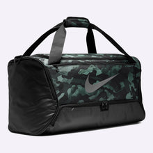 Load image into Gallery viewer, Nike - Brasilia Printed Training Duffel Bag - Medium - LIGHT SMOKE GREY/BLACK/METALLIC COOL GREY