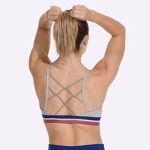 Load image into Gallery viewer, Nike Indy Women's Light-Support Sports Bra - ATMOSPHERE GREY/DEEP ROYAL BLUE/BLACK