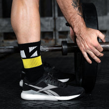 Load image into Gallery viewer, TWL - EVERYDAY CORE SOCKS - BLACK/YELLOW/WHITE