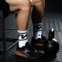 Load image into Gallery viewer, TWL - EVERYDAY CORE SOCKS - WHITE/BLACK