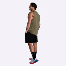 Load image into Gallery viewer, TWL - Unisex Everyday Muscle Tank 2.0 - KHAKI/BLACK