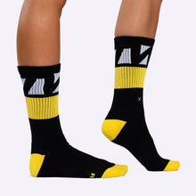 Load image into Gallery viewer, TWL - EVERYDAY CORE SOCKS - BLACK/YELLOW/WHITE
