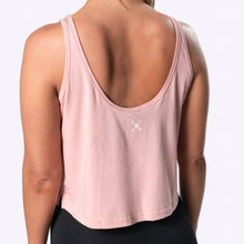 Load image into Gallery viewer, TWL - Women's Cropped Spirit Tank - BLUSH PINK/WHITE