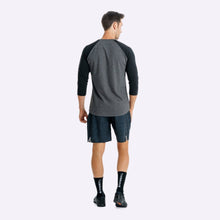 Load image into Gallery viewer, The Brave - Men's Adventure Raglan Shirt - Charcoal Marle/Black/Black