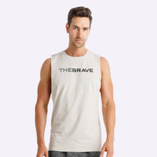 Load image into Gallery viewer, The Brave - Men's Waverider Muscle Tank - Stone/Black