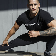 Load image into Gallery viewer, The Brave - Men's Waverider T-Shirt - Black/White