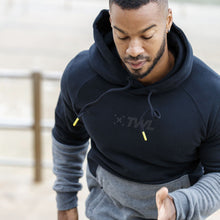 Load image into Gallery viewer, The WOD Life - Outrider Overhead Hoodie - BLACK/CHARCOAL MARL