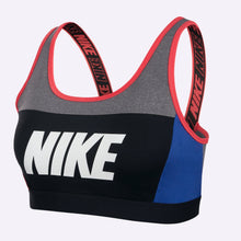 Load image into Gallery viewer, Nike Sport - Women's Distort Classic Medium Support Bra - Carbon Heather/Game Royal/White