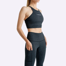 Load image into Gallery viewer, The Brave - Women's Elevate Crop Top - Black Marle