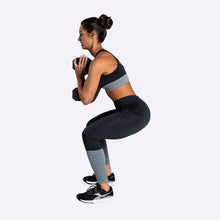 Load image into Gallery viewer, The WOD Life - Women's Endure Seamless Tights - Black/Charcoal Marle