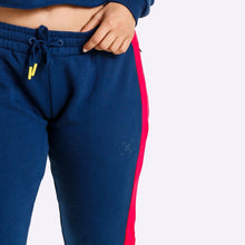 Load image into Gallery viewer, The WOD Life - Women's Wanderer Cuffed Jogger Pants - INDIGO/CERISE
