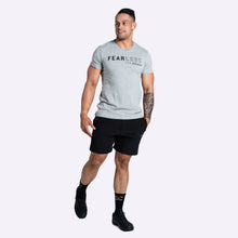 Load image into Gallery viewer, The Brave - Men&#39;s Fearless T-Shirt - Light Grey Marl

