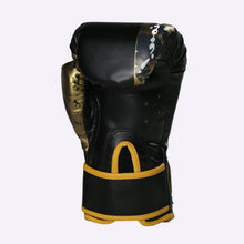 Load image into Gallery viewer, One World Boxing - Teenager Boxing Gloves - 6oz - Black/Gold
