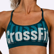 Load image into Gallery viewer, Reebok - Women&#39;s CrossFit Medium-Impact Skinny Bra - HERITAGE TEAL
