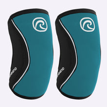 Load image into Gallery viewer, Rehband - RX Elbow Sleeve - 5mm - Teal/Black - PAIR
