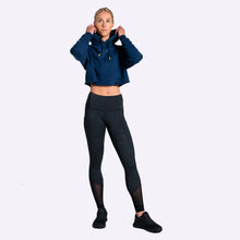 Load image into Gallery viewer, The WOD Life - Women&#39;s Wanderer Cropped Hoodie - INDIGO/CERISE
