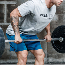 Load image into Gallery viewer, The Brave - Men&#39;s Fearless T-Shirt - Light Grey Marl
