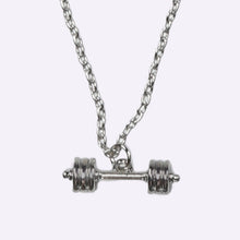 Load image into Gallery viewer, The WOD Life - Unisex Jewellery - Barbell Necklace - Silver
