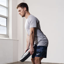 Load image into Gallery viewer, Nike Breathe - Men&#39;s Short-Sleeve Hyper Dry Training Top - Vast Grey/Atmosphere Grey/Black
