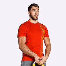 Load image into Gallery viewer, Nike - Dri-FIT Men&#39;s Short-Sleeve Training Top - Mystic Red/Obsidian/Laser Orange
