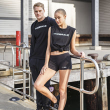 Load image into Gallery viewer, The Brave - Men&#39;s Waverider Muscle Tank - Black/White
