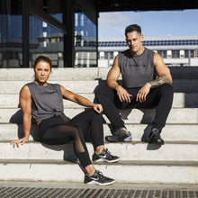 Load image into Gallery viewer, The Brave - Men&#39;s Waverider Muscle Tank - Charcoal/Black
