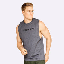 Load image into Gallery viewer, The Brave - Men&#39;s Waverider Muscle Tank - Charcoal/Black

