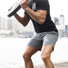 Load image into Gallery viewer, The WOD Life - Men&#39;s Flex Shorts 2.0 - Light Grey Marle
