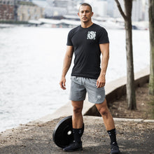 Load image into Gallery viewer, The WOD Life - Men&#39;s Flex Shorts 2.0 - Light Grey Marle
