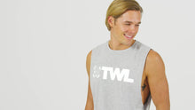 Load image into Gallery viewer, The WOD Life - Men&#39;s Classics Gunship Muscle Tank - Light Grey/White
