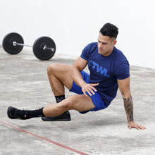 Load image into Gallery viewer, The WOD Life - Men&#39;s Classics Flux T-Shirt -  Indigo/Surf Blue
