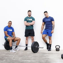 Load image into Gallery viewer, The WOD Life - Men&#39;s Classics Flux T-Shirt -  Indigo/Surf Blue
