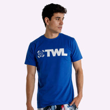 Load image into Gallery viewer, The WOD Life - Men&#39;s Classics Flux T-Shirt -  Surf Blue/White
