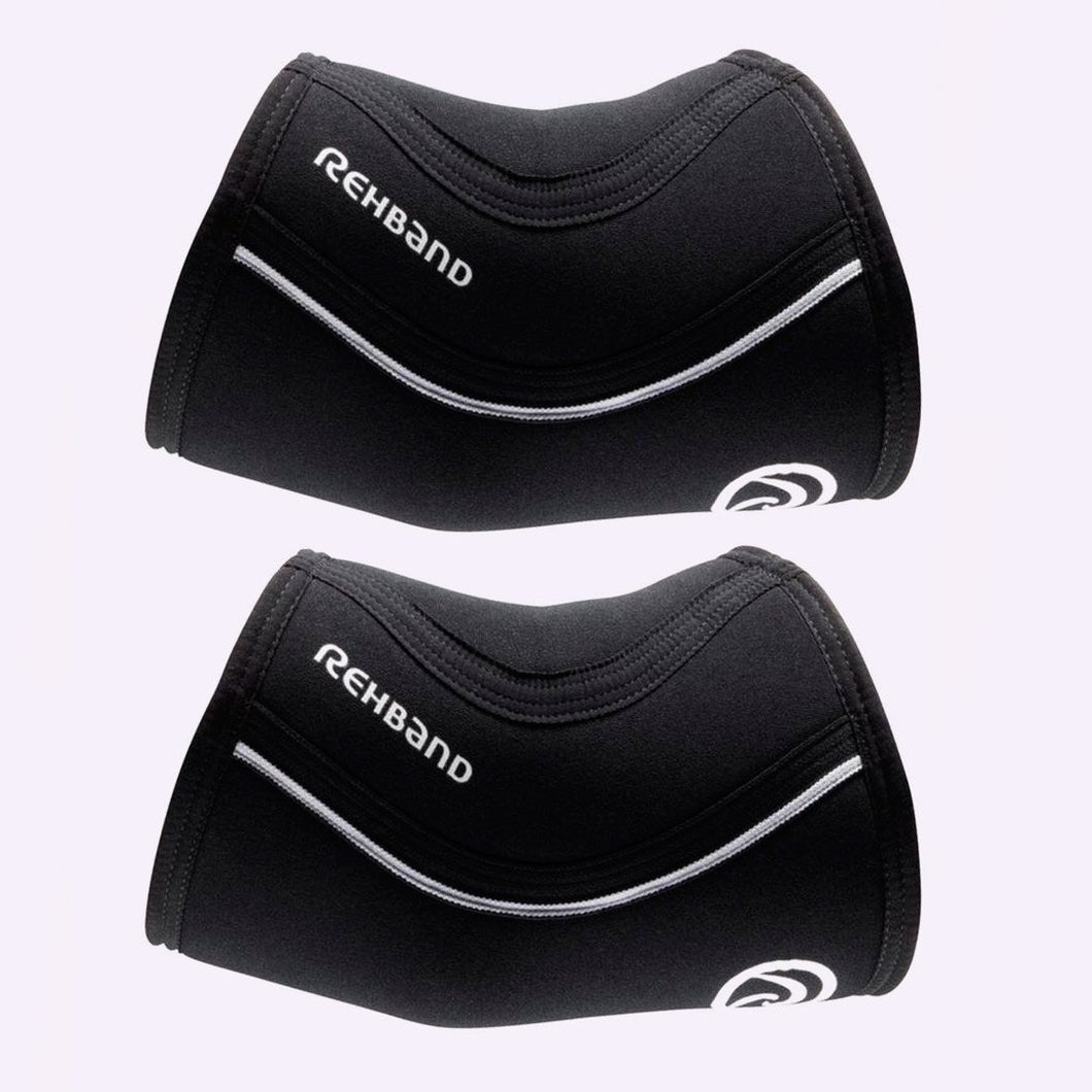 Rehband RX Elbow Sleeve 5mm Black - PAIR