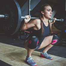 Load image into Gallery viewer, Rehband RX Knee Sleeve - 5mm - Black/Pink - SINGLE
