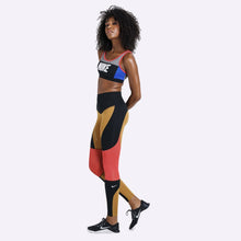 Load image into Gallery viewer, Nike - Dri-FIT Power Women&#39;s Graphic Training Tights - Wheat/Black/Ember Glow/White
