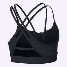 Load image into Gallery viewer, Nike Indy - Women&#39;s Zip Light Support Sports Bra - Black/Black/White
