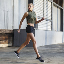 Load image into Gallery viewer, The Brave - Women&#39;s Cropped Tank - Dark Olive
