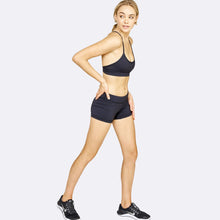 Load image into Gallery viewer, The Brave Women&#39;s Flow Longer Active Shorts - Black Diamond
