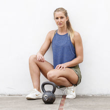 Load image into Gallery viewer, The WOD Life - Women&#39;s Featherweave Singlet - Surf Blue Marle
