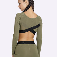 Load image into Gallery viewer, The WOD Life - Women&#39;s Classics Striker L/S Crop - Khaki
