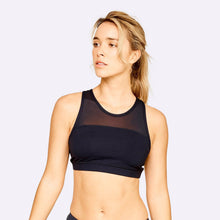 Load image into Gallery viewer, The WOD Life - Women&#39;s High Chested Sports Bra - Black
