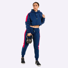 Load image into Gallery viewer, The WOD Life - Women&#39;s Wanderer Cuffed Jogger Pants - INDIGO/CERISE
