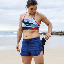 Load image into Gallery viewer, The WOD Life - Women&#39;s Wanderer Track Shorts - INDIGO
